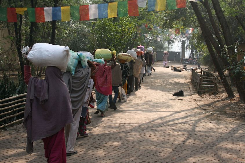 Patients carrying food supplements